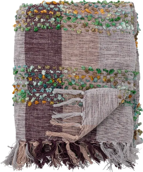 CREATIVE COLLECTION Laj Plaid, Lilla, Akryl W: 130cm, L: 150cm